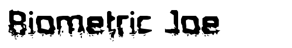 Biometric Joe font preview
